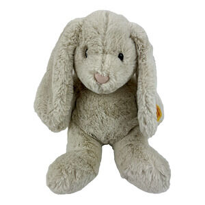 Steiff Hoppie Bunny Rabbit Plush 8” Stuffed Animal Easter Soft Fuzzy 080470